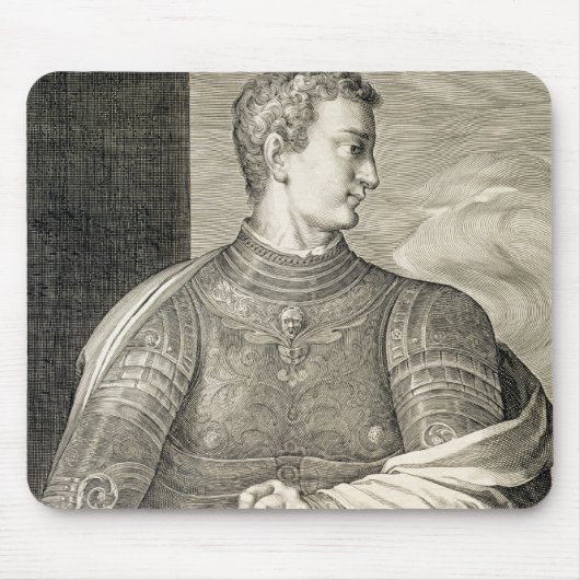 ローマのGaiusシーザー「Caligula」(12-41広告)皇帝 マウスパッド (正面)