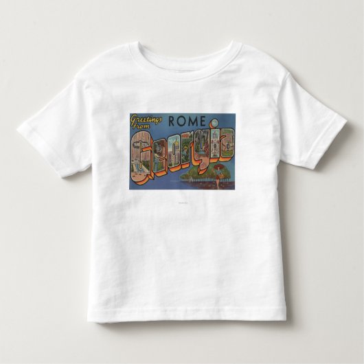 ローマのGeorgiaLargeの手紙ScenesRome、GA トドラーTシャツ (正面)
