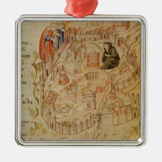 ローマのLa Veuve メタルオーナメント (正面)