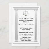 ローマはかりで測ン·コラム，卒業式 招待状 (正面/裏面)