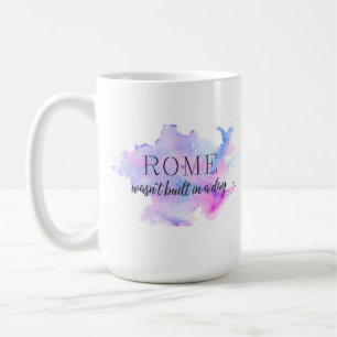 ローマはやる気を起こさせるな1日 に造られませんでした コーヒーマグカップ