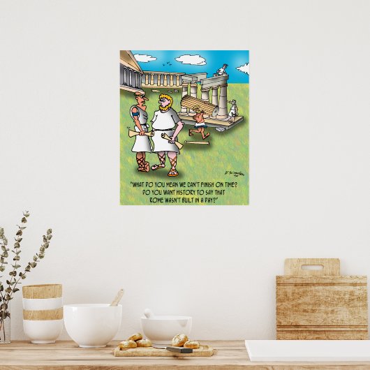 ローマは一日で建設されなかったのか? ポスター (キッチン)