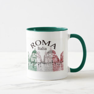 ローマは押しました マグカップ