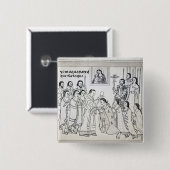 ローマへのアズテック人の転換 缶バッジ (正面&裏面)