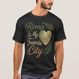 ローマアイズマイお気に入りのシティ Tシャツ