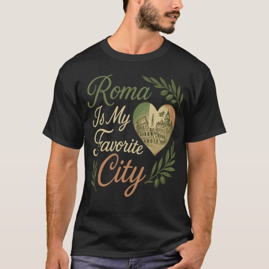 ローマアイズマイお気に入りのシティ Tシャツ (正面)