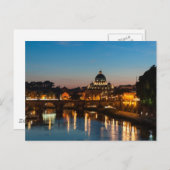 ローマアットナイトポストカード | St Peters |日の入 ポストカード (正面/裏面)