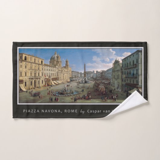 ローマアートハンドタオルPiazza Navona ハンドタオル (ハンドタオル)