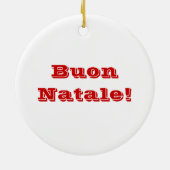 ローマイタリアのクリスマスのオーナメントのヴィンテージサンタ セラミックオーナメント (裏面)