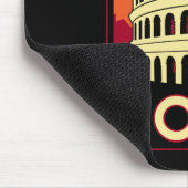 ローマイタリアのコロシアムのヨーロッパのヴィンテージのレトロ旅行 マウスパッド (コーナー)