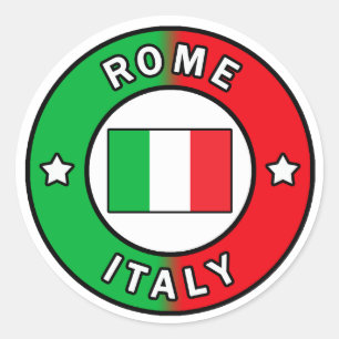 ローマイタリアのステッカー ラウンドシール