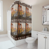 ローマイタリアのヴィンテージ旅行ポスターシャワー・カーテン シャワーカーテン (インサイチュ)