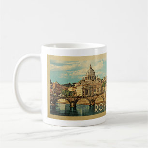 ローマイタリアのヴィンテージ旅行 コーヒーマグカップ