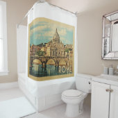 ローマイタリアのヴィンテージ旅行 シャワーカーテン (インサイチュ)