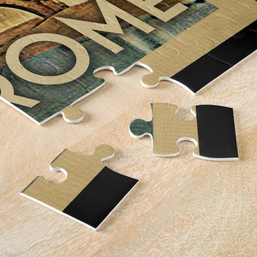 ローマイタリアのヴィンテージ旅行 ジグソーパズル (側面)