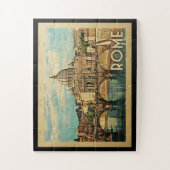 ローマイタリアのヴィンテージ旅行 ジグソーパズル (縦)