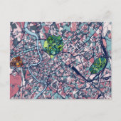 ローマイタリアの地図 ポストカード (正面)