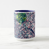 ローマイタリアの地図 マグカップ (中央)