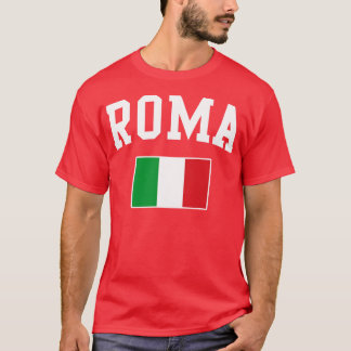 ローマイタリアイタリアンイタリア国旗 Tシャツ