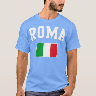 ローマイタリアイタリアンイタリア国旗 Tシャツ