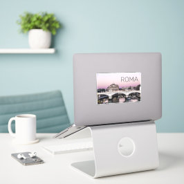 ローマイタリアカステルサンタンジェロブリッジサンセット シール