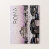 ローマイタリアカステルサンタンジェロブリッジサンセット ジグソーパズル (縦)