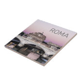 ローマイタリアカステルサンタンジェロブリッジサンセット タイル (側面)