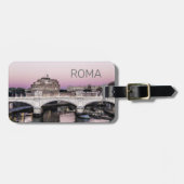ローマイタリアカステルサンタンジェロブリッジサンセット ラゲッジタグ (正面横)