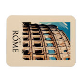 ローマイタリアコロッセウムイラストレーショントラベルアート マグネット (横)