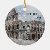 ローマイタリアコロッセウムヴィンテージセラミックオーナメント セラミックオーナメント (正面)