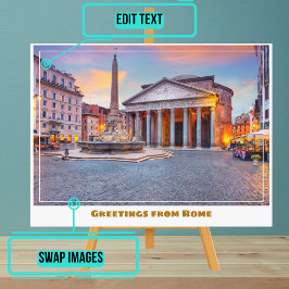 ローマイタリアザパンテオン ポストカード