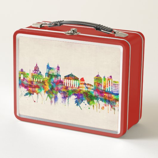 ローマイタリアスカイライン メタルランチボックス (正面)