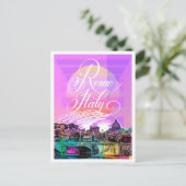 ローマイタリアスケッチアートトラベルイラストレーション ポストカード (スタンド正面)