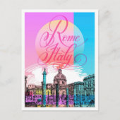 ローマイタリアスケッチアートトラベルイラストレーション ポストカード (正面)