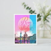 ローマイタリアスケッチアートトラベルイラストレーション ポストカード (スタンド正面)