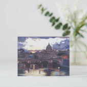ローマイタリアスペクタブルサンセットオーバーバチカン ポストカード (スタンド正面)