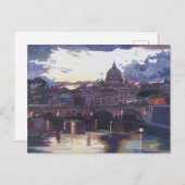 ローマイタリアスペクタブルサンセットオーバーバチカン ポストカード (正面/裏面)