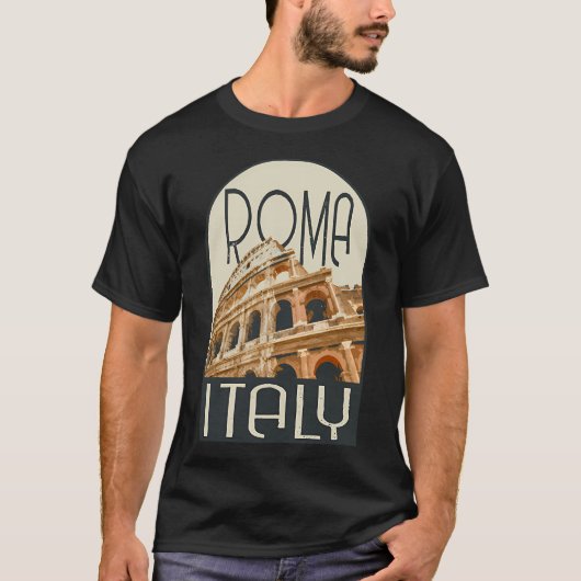 ローマイタリアデカル Tシャツ (正面)