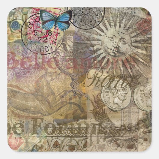 ローマイタリアトラベルバケーションホリデーシティ スクエアシール (正面)