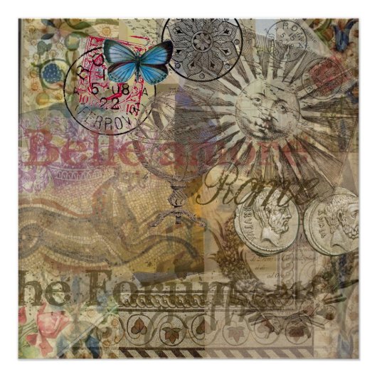 ローマイタリアトラベルバケーションホリデーシティ ポスター (正面)