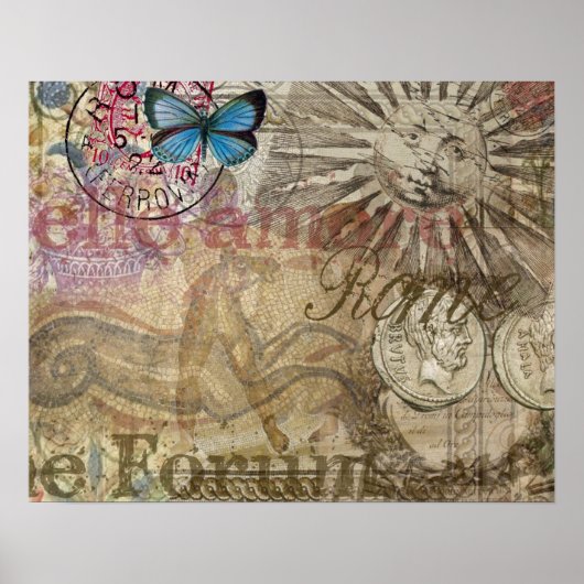 ローマイタリアトラベルバケーションホリデーシティ ポスター (正面)