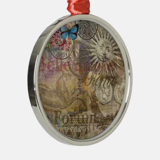 ローマイタリアトラベルバケーションホリデーシティ メタルオーナメント (右)