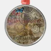 ローマイタリアトラベルバケーションホリデーシティ メタルオーナメント (正面)