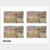 ローマイタリアトラベルバケーションホリデーシティ 長方形シール (シート)