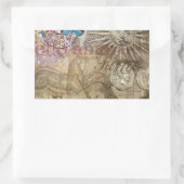 ローマイタリアトラベルバケーションホリデーシティ 長方形シール (バッグ)