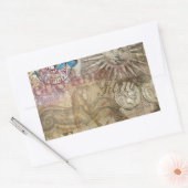 ローマイタリアトラベルバケーションホリデーシティ 長方形シール (封筒)