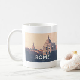 ローマイタリアパステルトラベルデザイン コーヒーマグカップ