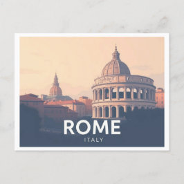 ローマイタリアパステルトラベルデザイン ポストカード