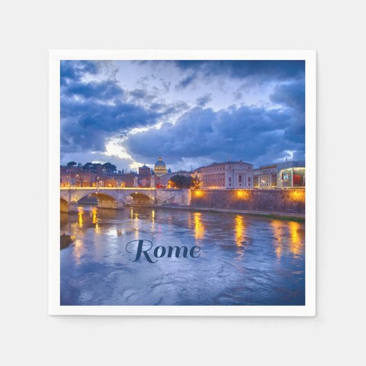 ローマイタリアビューティフル スタンダードカクテルナプキン (正面)