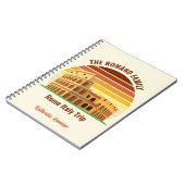 ローマイタリアファミリートリップコロッセウムサンセットカスタム ノートブック (左側)